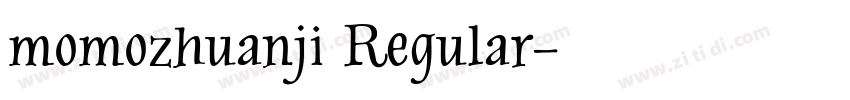 momozhuanji Regular字体转换